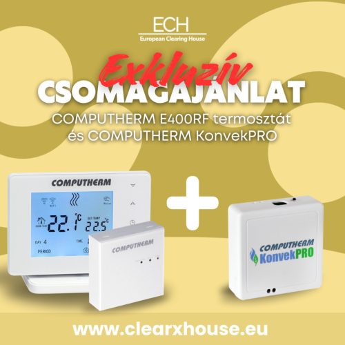 COMPUTHERM E400RF WiFi TERMOSZTÁT +  COMPUTHERM KonvekPRO